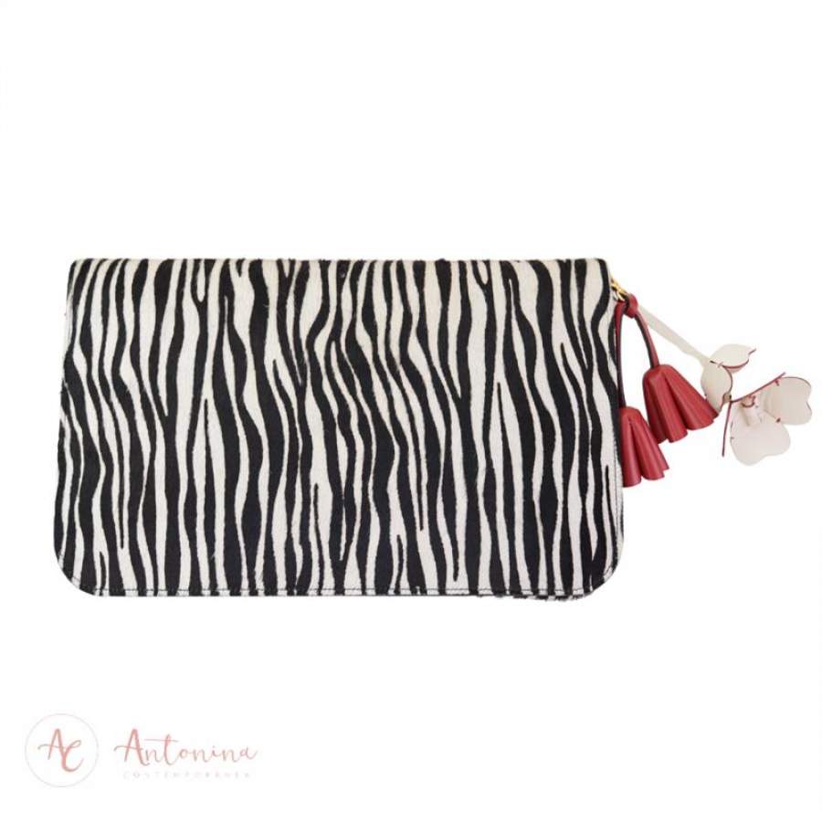 Bolsa Carteira Animal Print Zebra