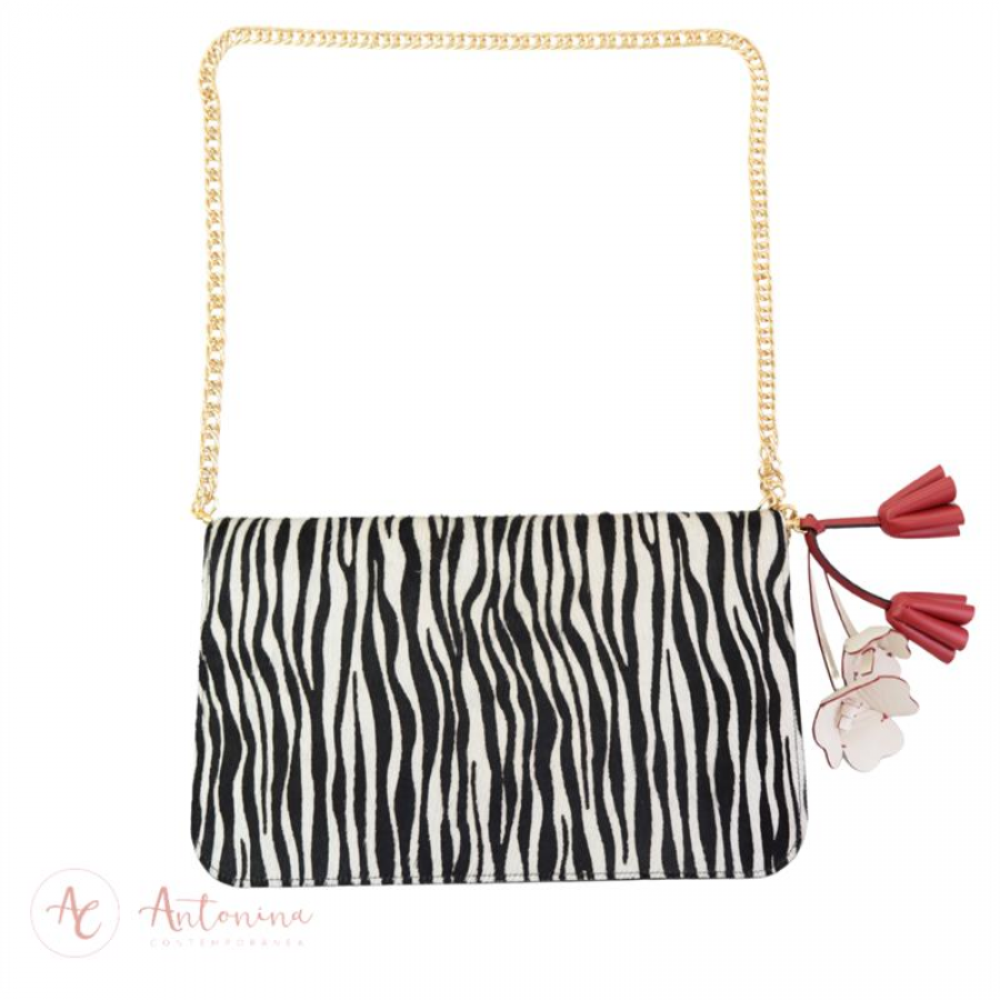 Bolsa Carteira Animal Print Zebra