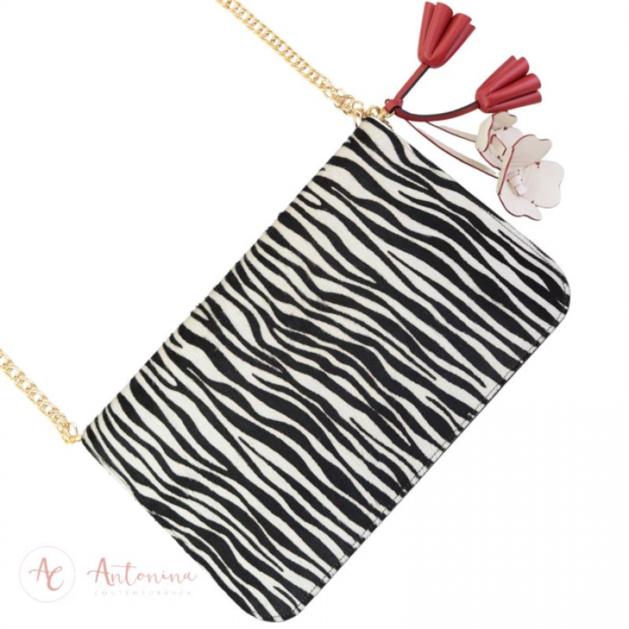 Bolsa Carteira Animal Print Zebra