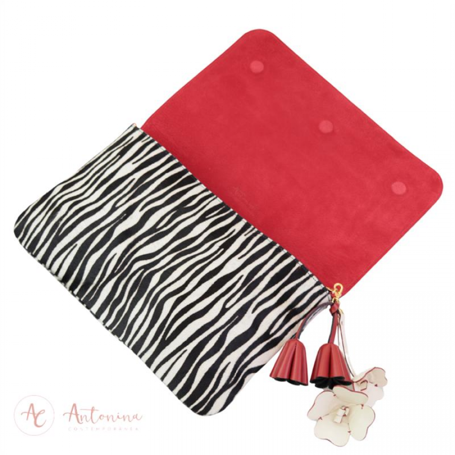 Bolsa Carteira Animal Print Zebra